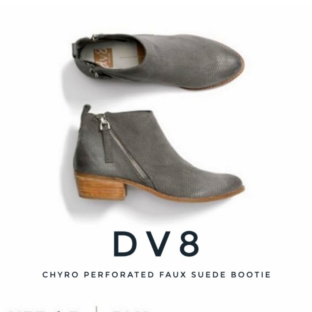 DV8 Chyro Perforated Faux Suede Bootie